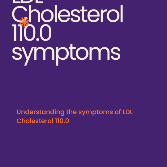What are the symptoms of LDL Cholesterol 110.0?